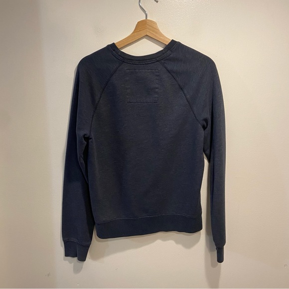 Hollister Blue Surfers Only Crewneck Pullover Sweatshirt Mens XS (Tag Small) - Picture 3 of 5
